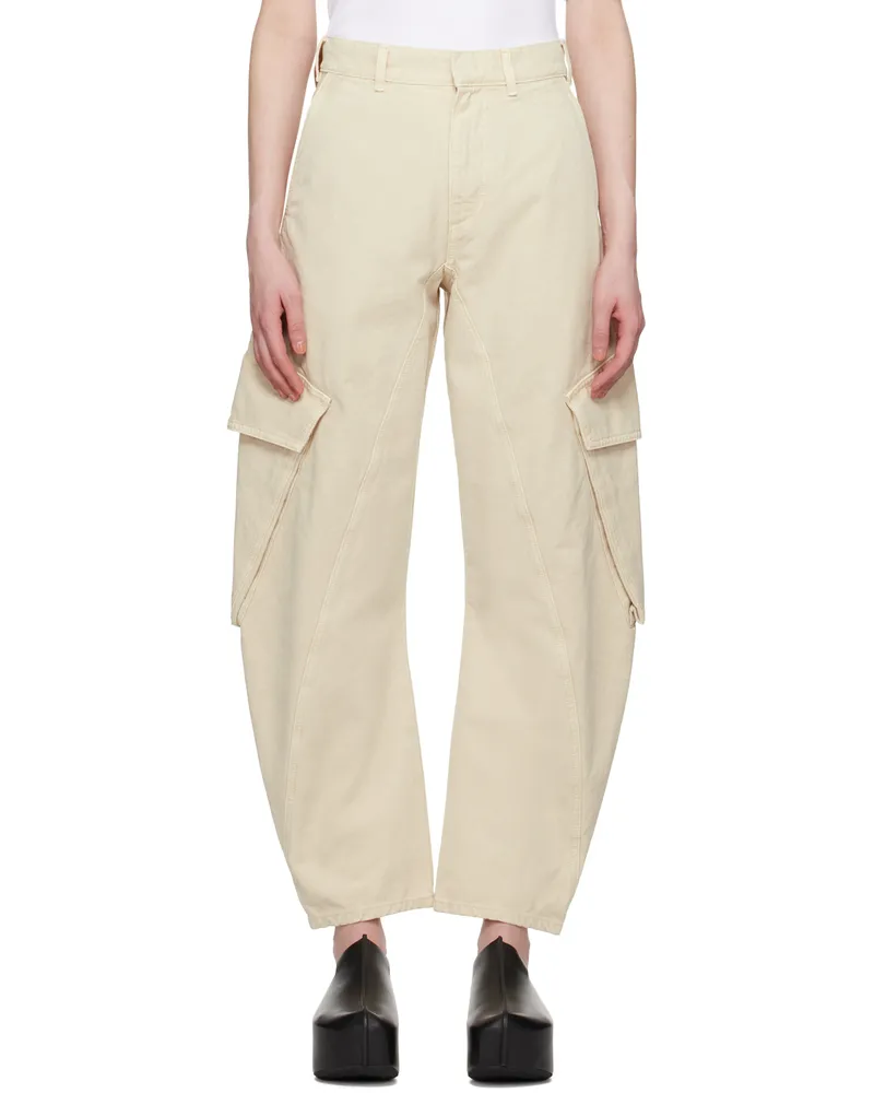 J.W.Anderson Beige Twisted Trousers 003