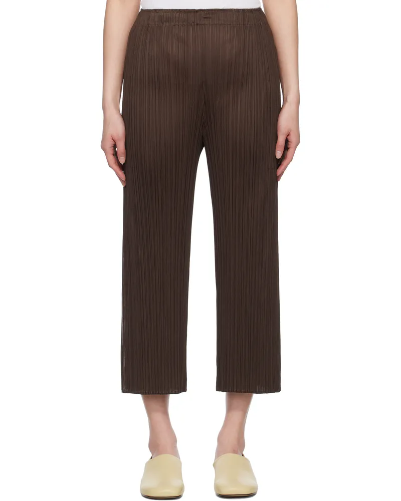 Issey Miyake Brown Monthly Colors March Trousers 45