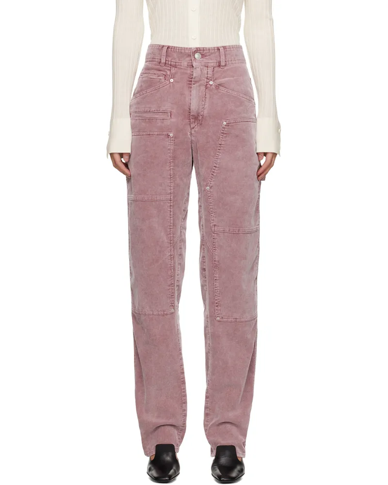 Étoile Isabel Marant Pink Lois Trousers Rosewood