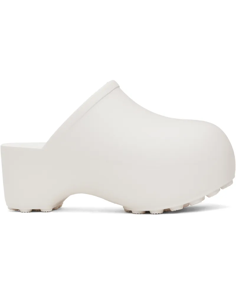 Praying White 'Praying' Clogs White