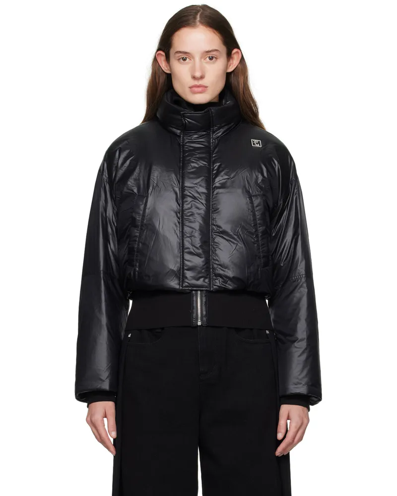 Wooyoungmi Black Coated Down Jacket Black
