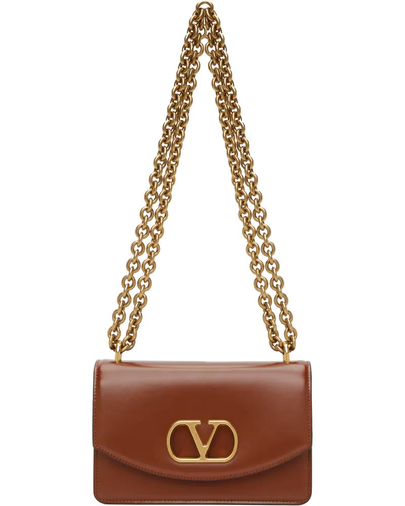 Valentino Garavani Brown Small Vain Shoulder Bag Wuc