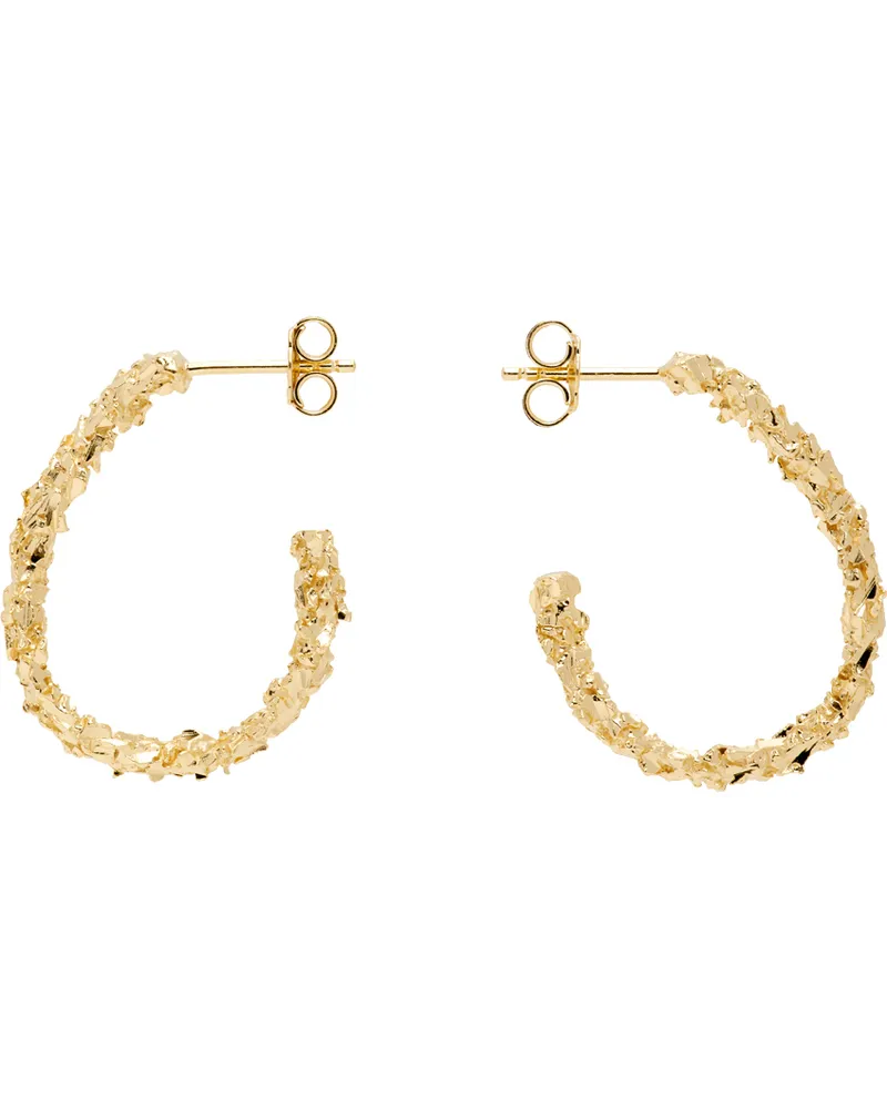 Veneda Carter Gold VC003 Medium Open Hoop Earrings Gold