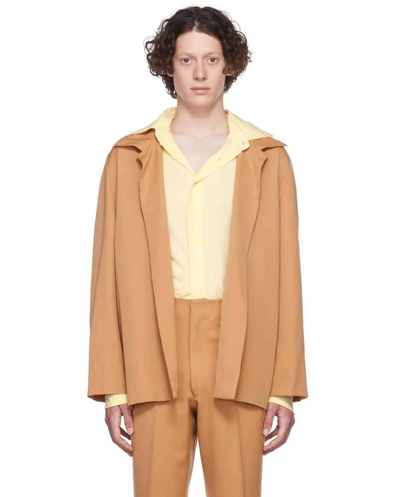 Factor's Factor Tan Gabardine Blouson Camel