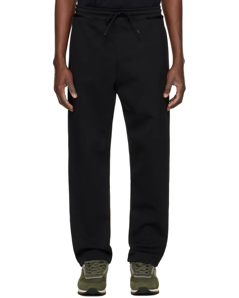 HUGO BOSS Black Bonded Logo Sweatpants 001-black