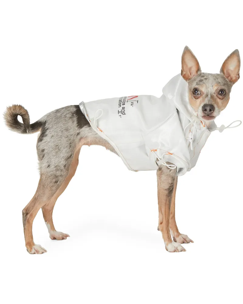 Heron Preston White VIP Edition Logo Windbreaker Jacket White