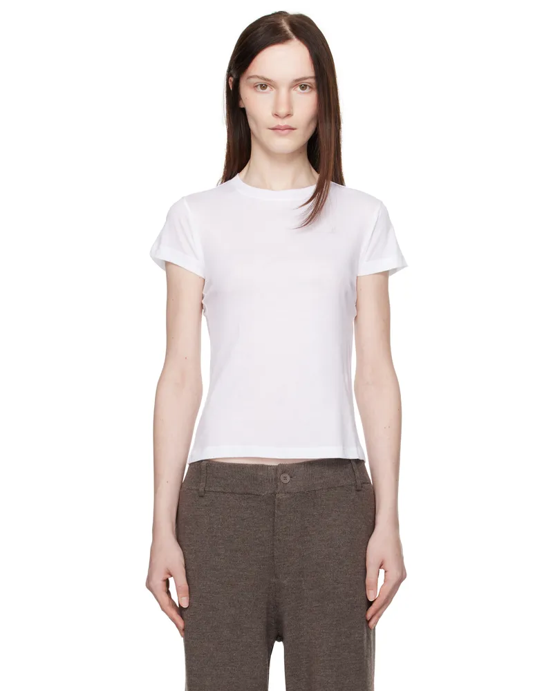 Aya Muse White Crewneck Baby T-shirt White