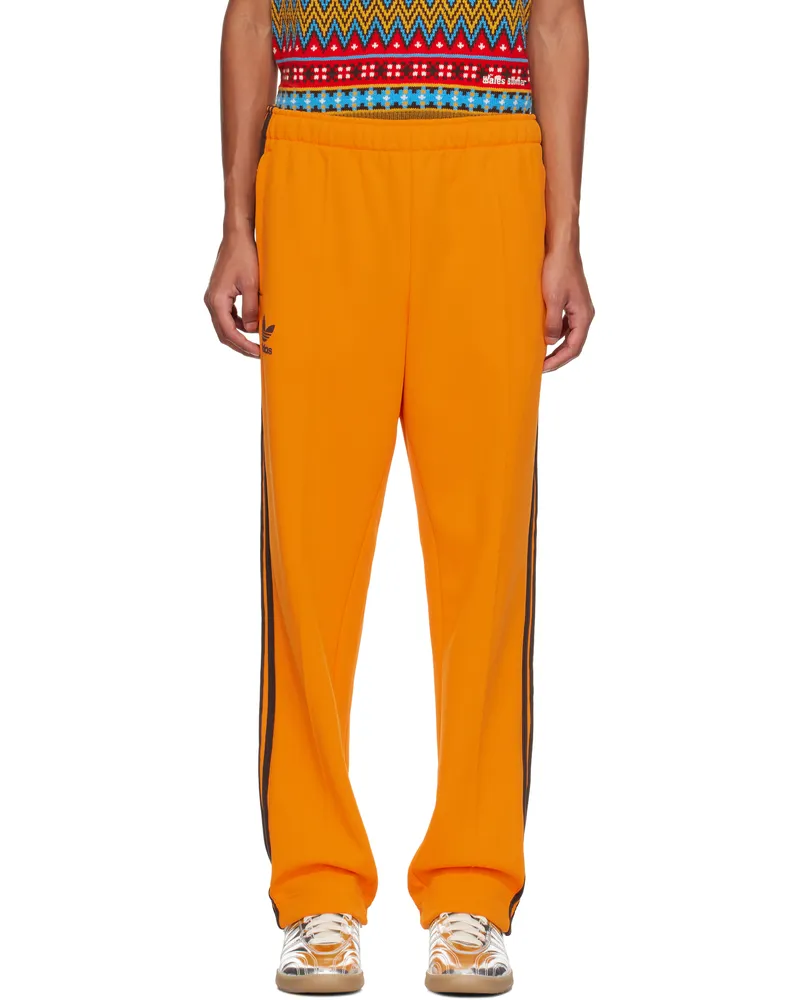 Wales Bonner Orange adidas Originals Edition Fleece Track Pants Eqt