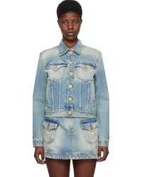 Balmain Blue Vintage Denim Jacket 6ff