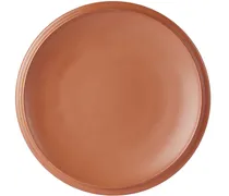 Brown Saturn Dinnerware Chicken Dinner Plate