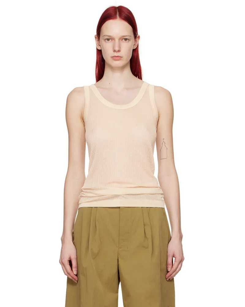 Christophe Lemaire Off-White Seamless Tank Top Bg198