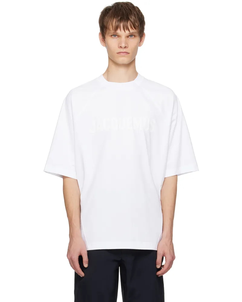 Jacquemus White Les Classiques 'Le t-shirt Typo' T-Shirt 100