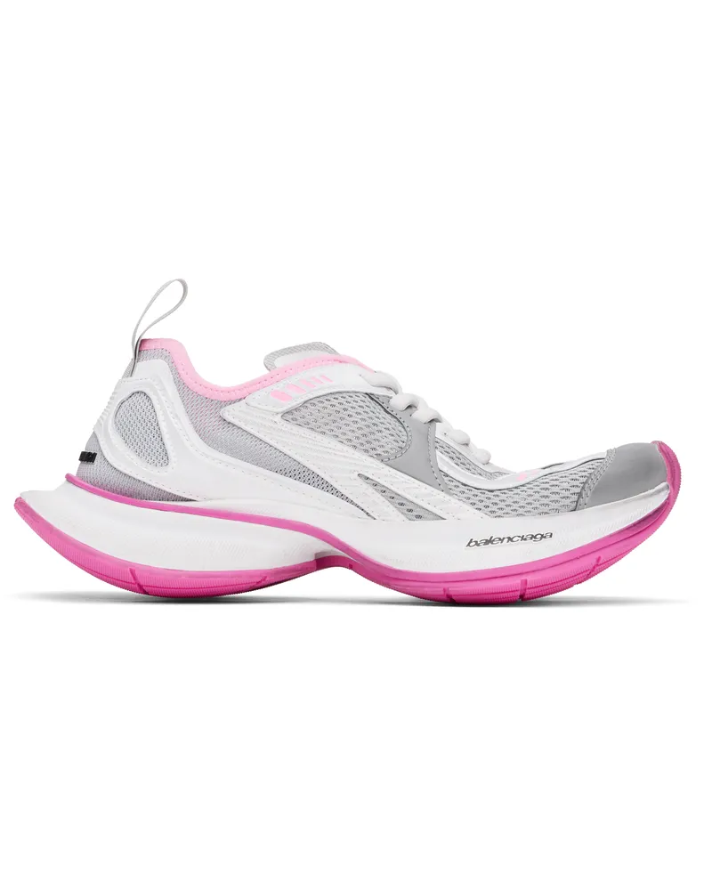 Balenciaga Gray & Pink Circuit Sneakers 1950