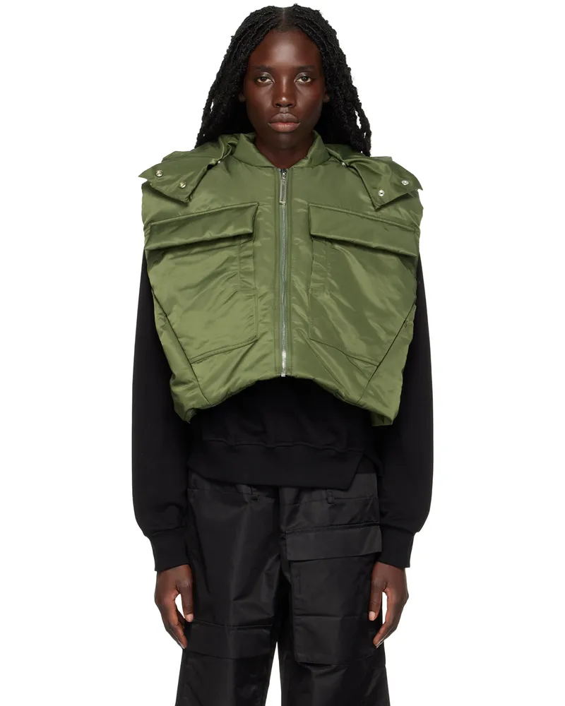 Spencer Badu Khaki Insulated Vest Navy