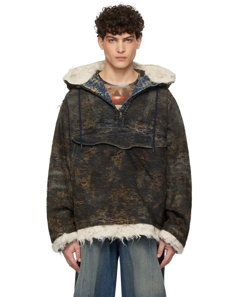 Diesel Black D-Arak-Fsf Denim Jacket 01