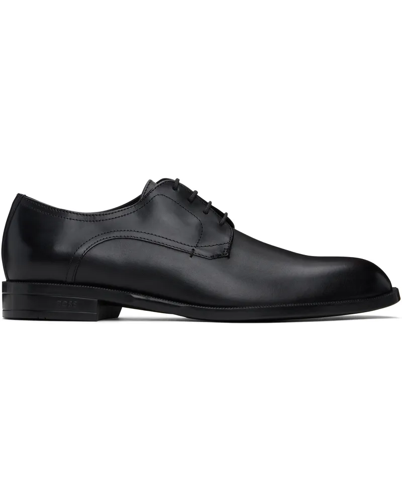 HUGO BOSS Black Leather Derbys 001-black