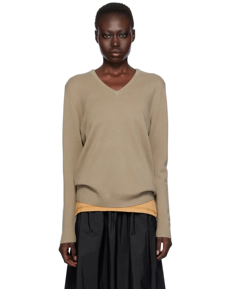 Max Mara Taupe Pevera Sweater 002