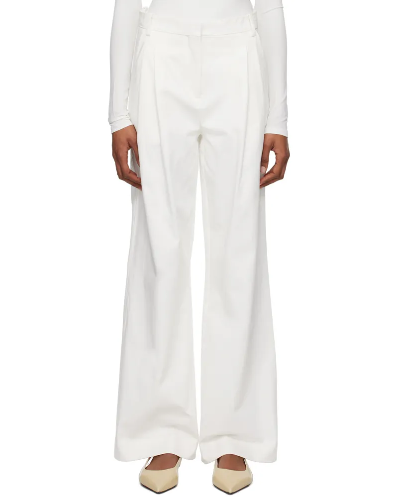 TOVE White Liza Trousers White