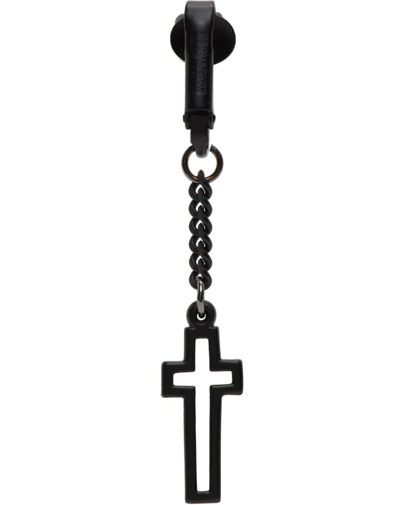 Dsquared2 Black Clip-On Single Earring Black