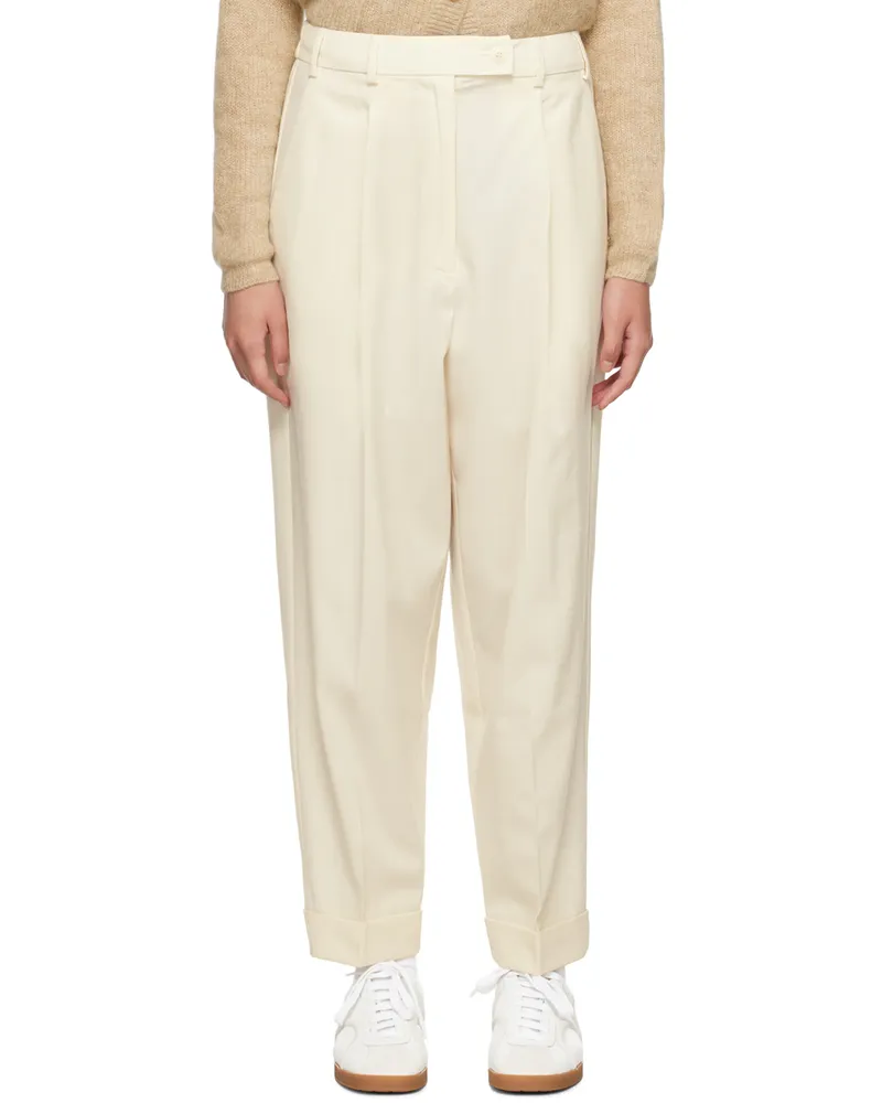 CORDERA Off-White Tailoring Trousers Ivory