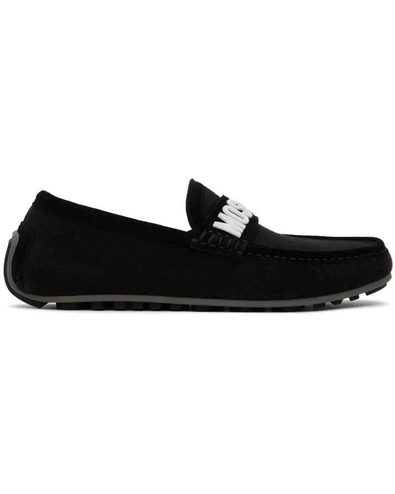 Moschino Black Drivers Loafers 0