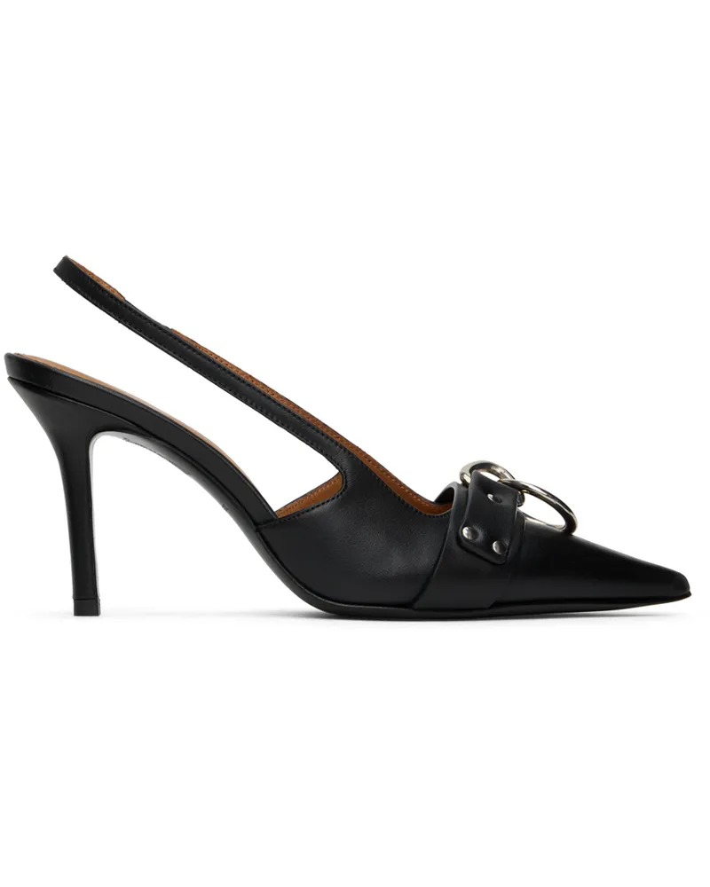 R13 Black Sid Harness Heels S001a