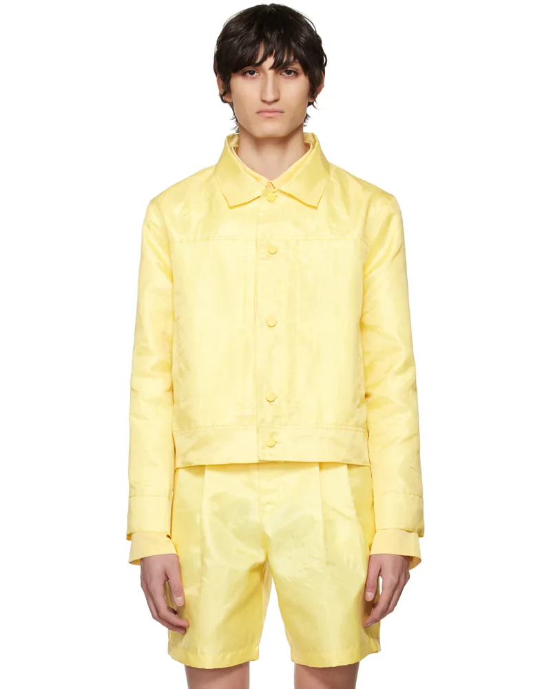 Kanghyuk Yellow Aramid Trucker Jacket Yellow