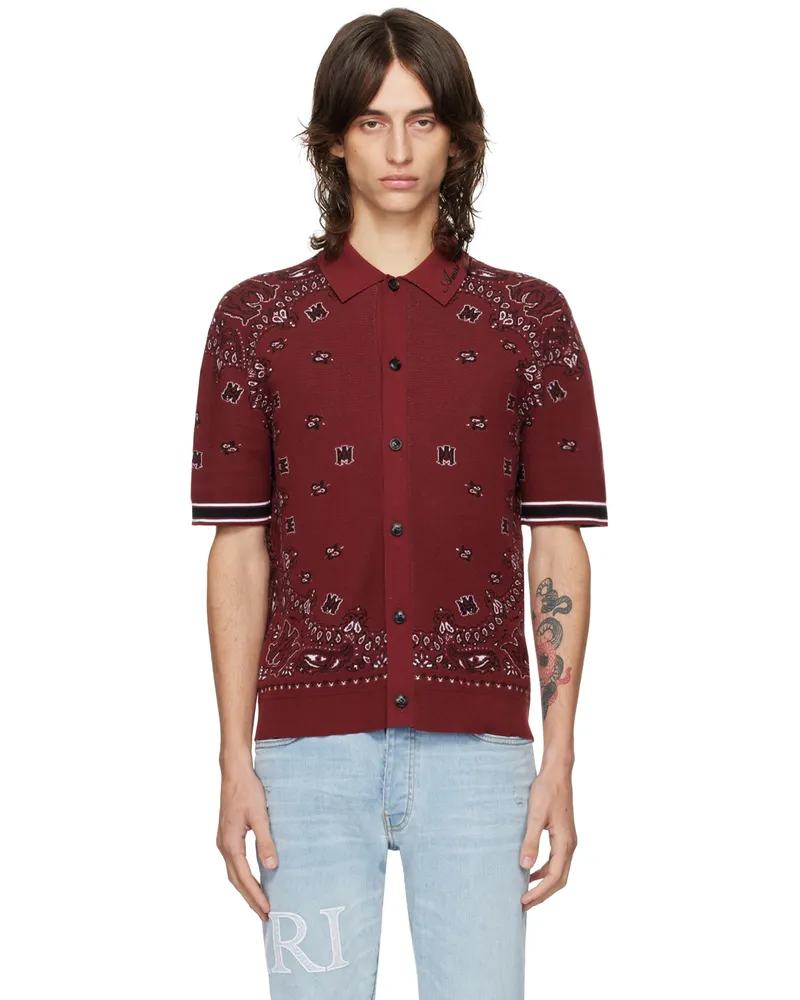 Amiri Red Bandana Shirt Red