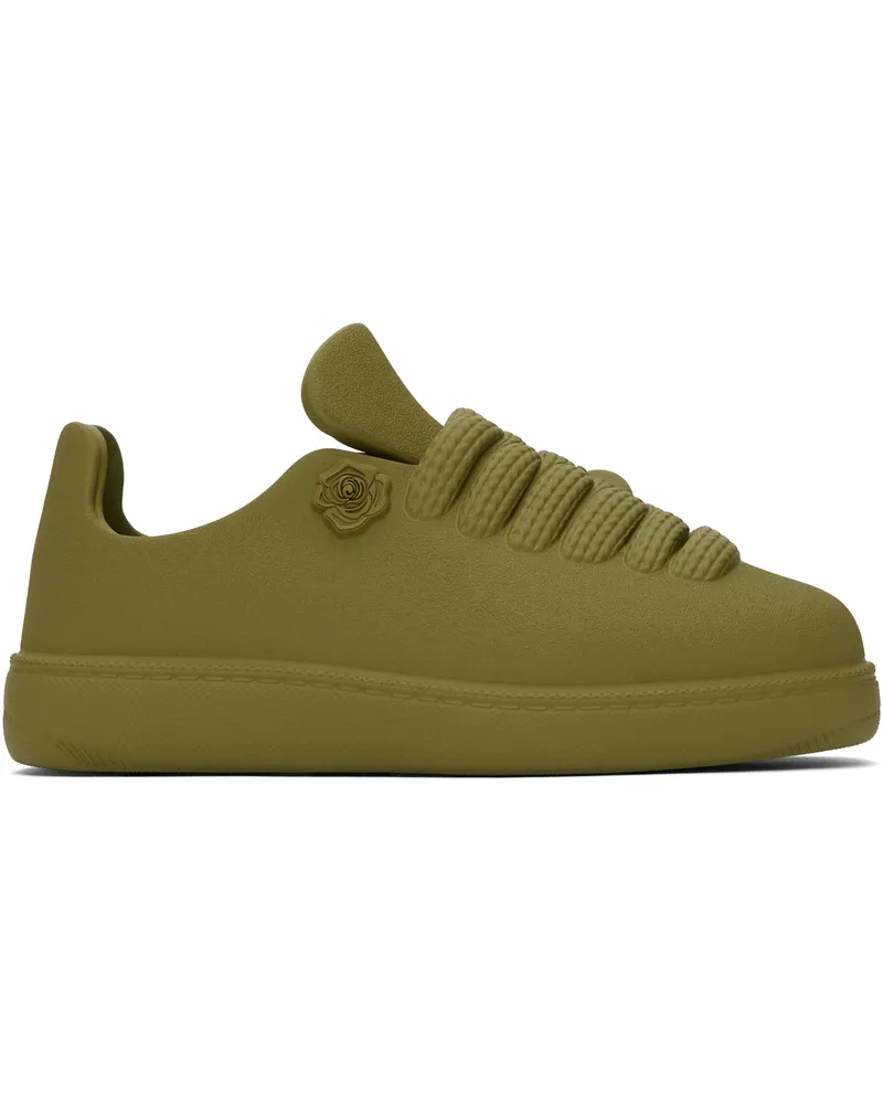 Burberry Khaki Slip-on Sneakers Kelp