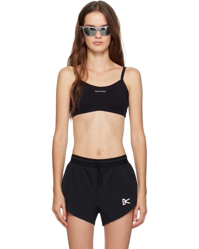 District Vision Black Studio Sport Bra Black