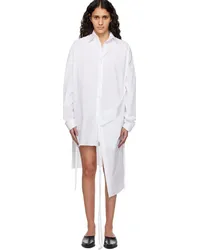 Ann Demeulemeester White Mala Midi Dress White