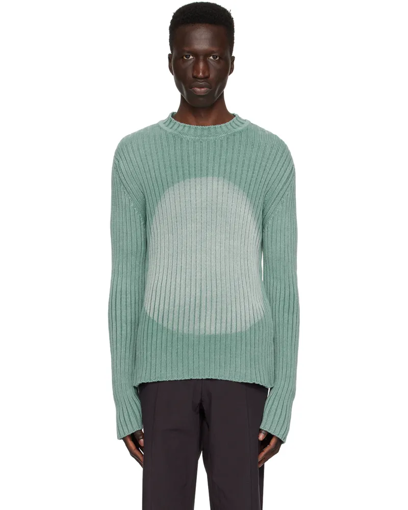 Edward Cuming Blue Rib Sweater Washed