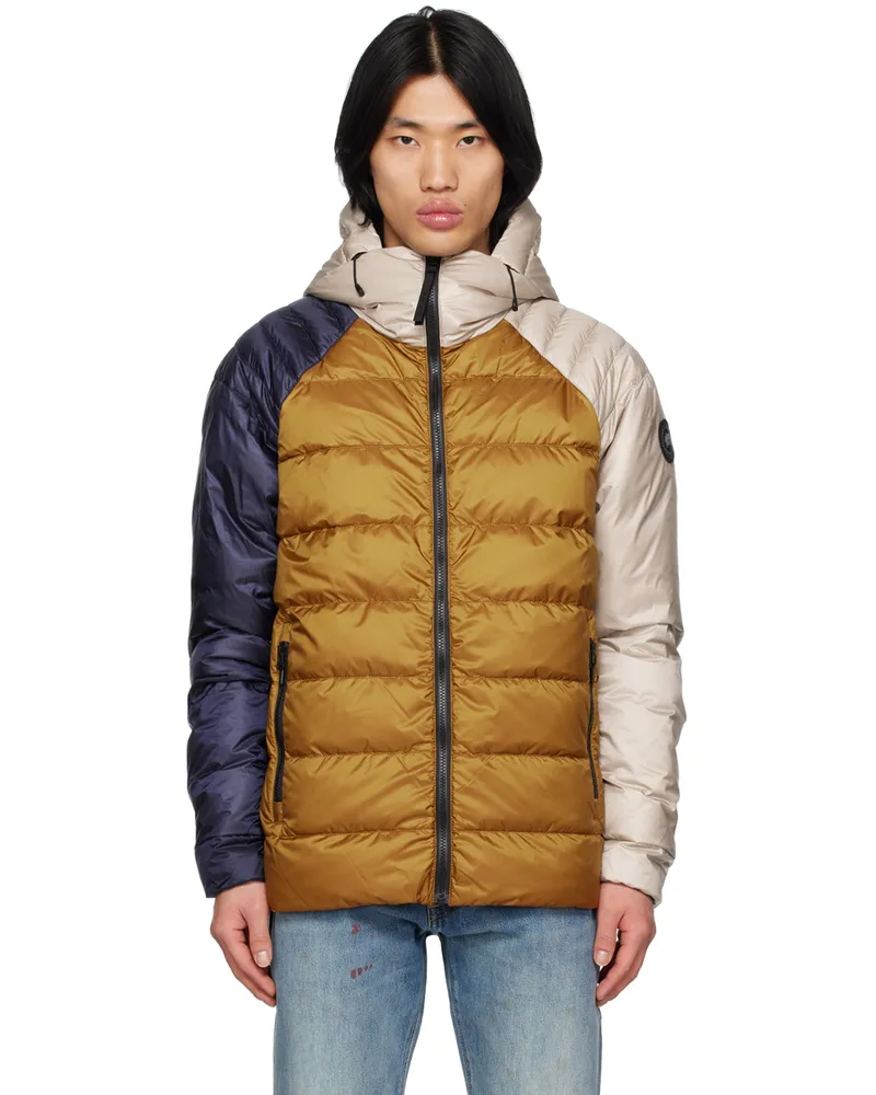 Canada Goose Blue & Tan Black Label Legacy Reversible Down Jacket Atlntc