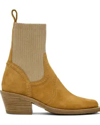 Chloé Tan Nellie Ankle Boots Quiet