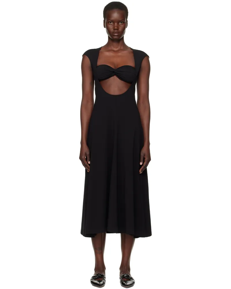 Beaufille Black Baes Midi Dress Black