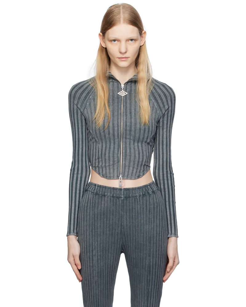 Han Kjøbenhavn Gray Zip Sweater Dark