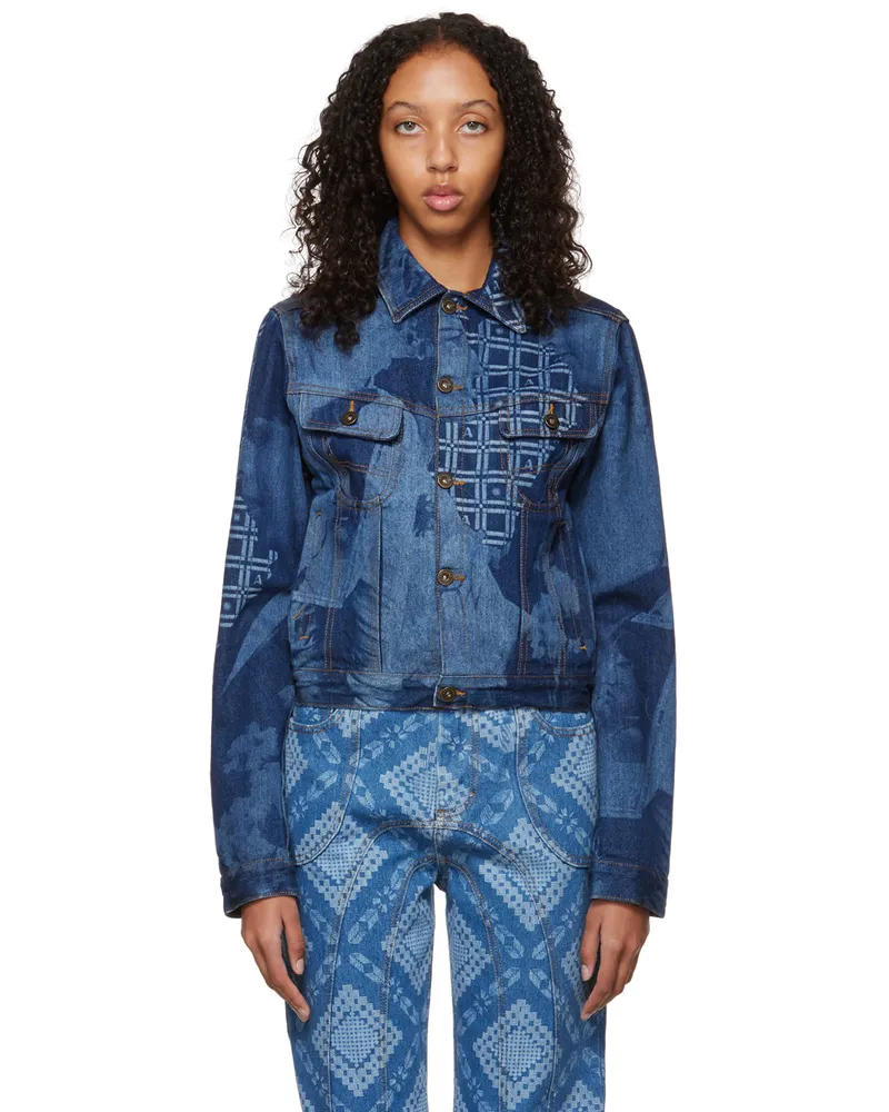 AHLUWALIA Blue Eyes On You Jacket Dark