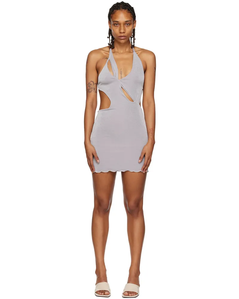 TYRELL SSENSE Exclusive Gray Minidress Grey