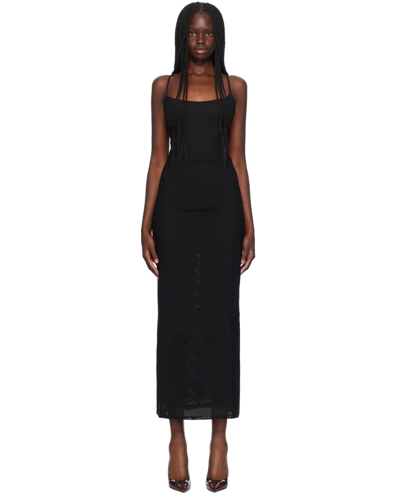 Miaou Black Thais Maxi Dress Black