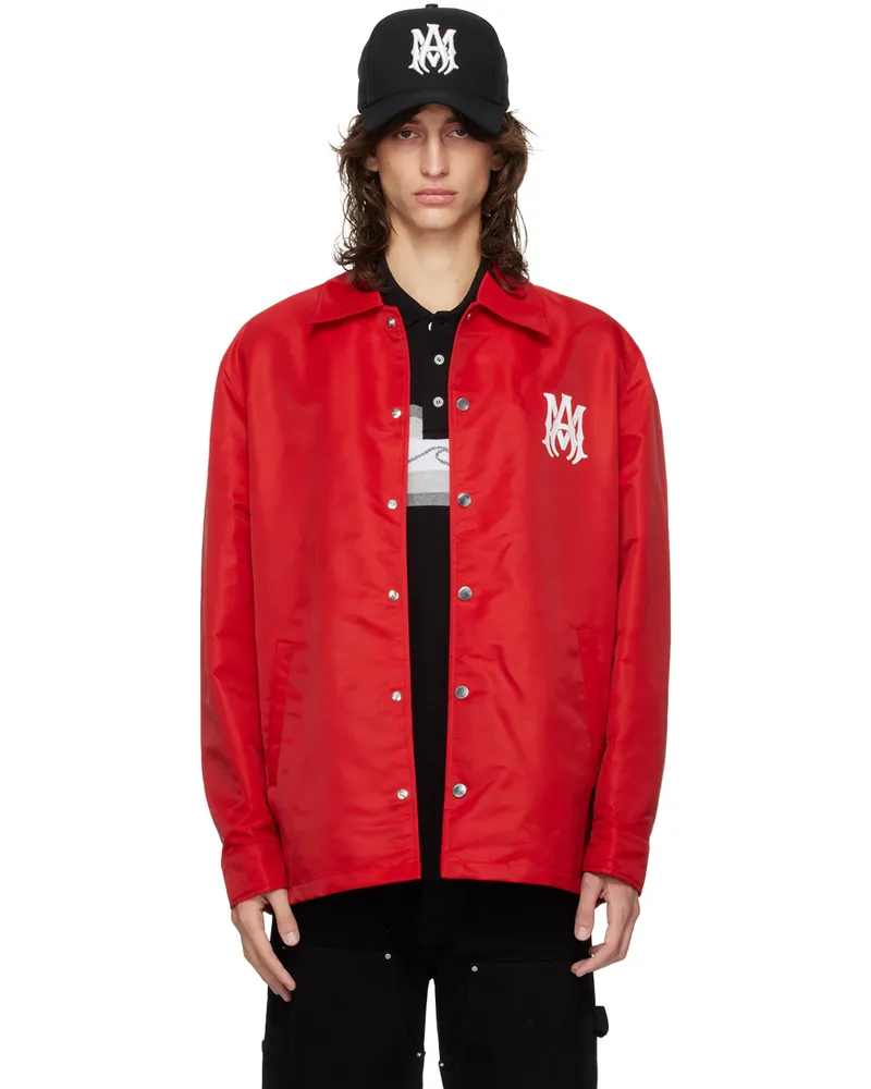 Amiri Red 'MA' Jacket Red