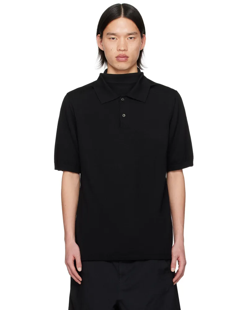 Comme des Garçons Black Layered Polo Black
