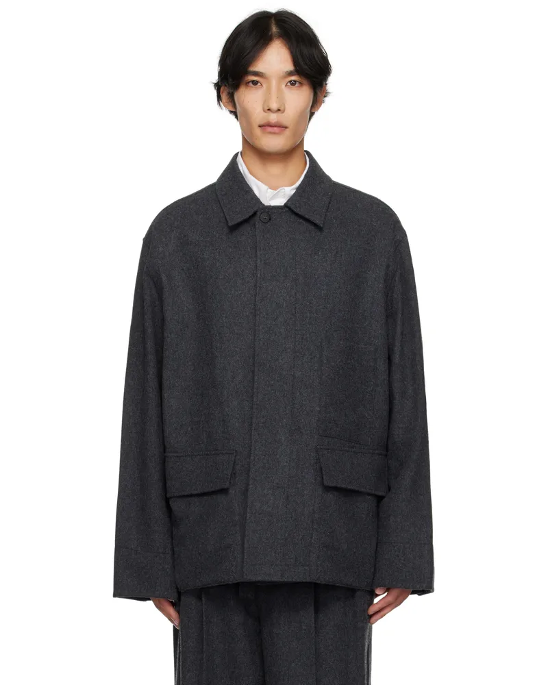 LE 17 SEPTEMBRE Gray Wool Field Jacket Gray