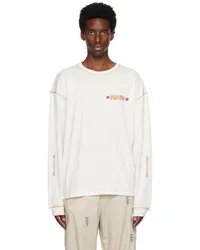 ADISH Off-White Contrast Long Sleeve T-Shirt Off