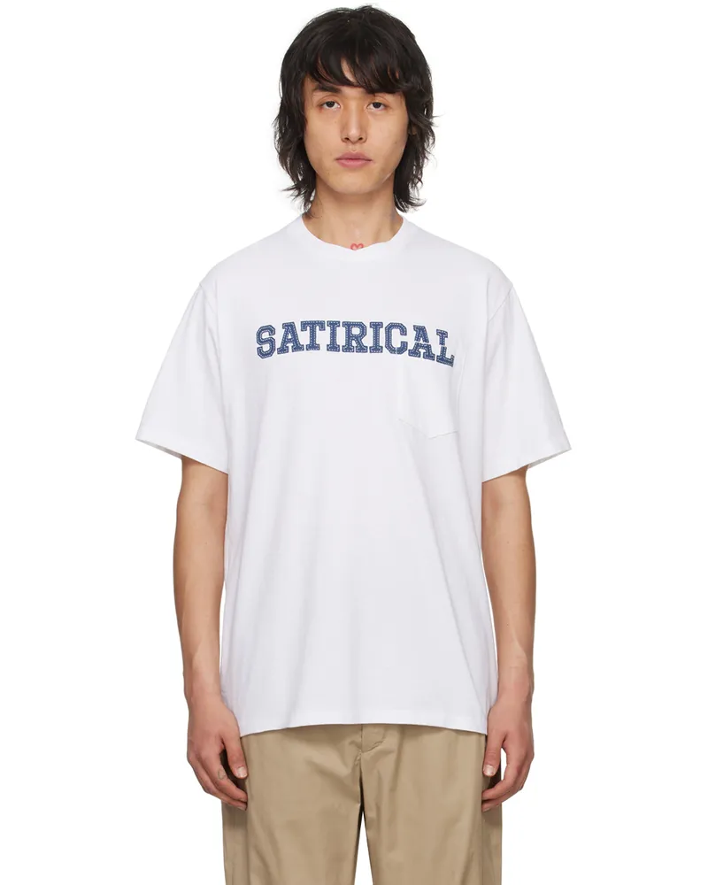 Engineered Garments White 'Satirical' T-Shirt Np102