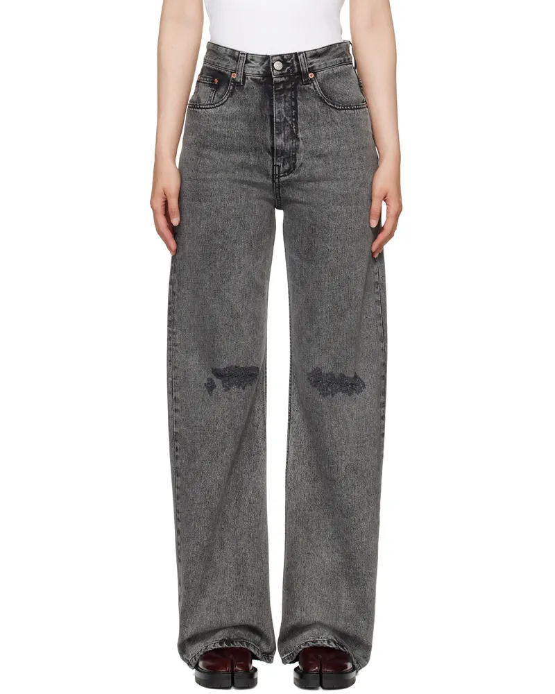 Maison Margiela Gray Two-Tone 5-Pocket Jeans 900