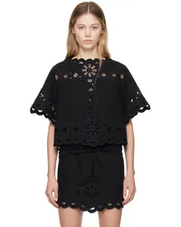 Isabel Marant Black Parissa Blouse 01bk