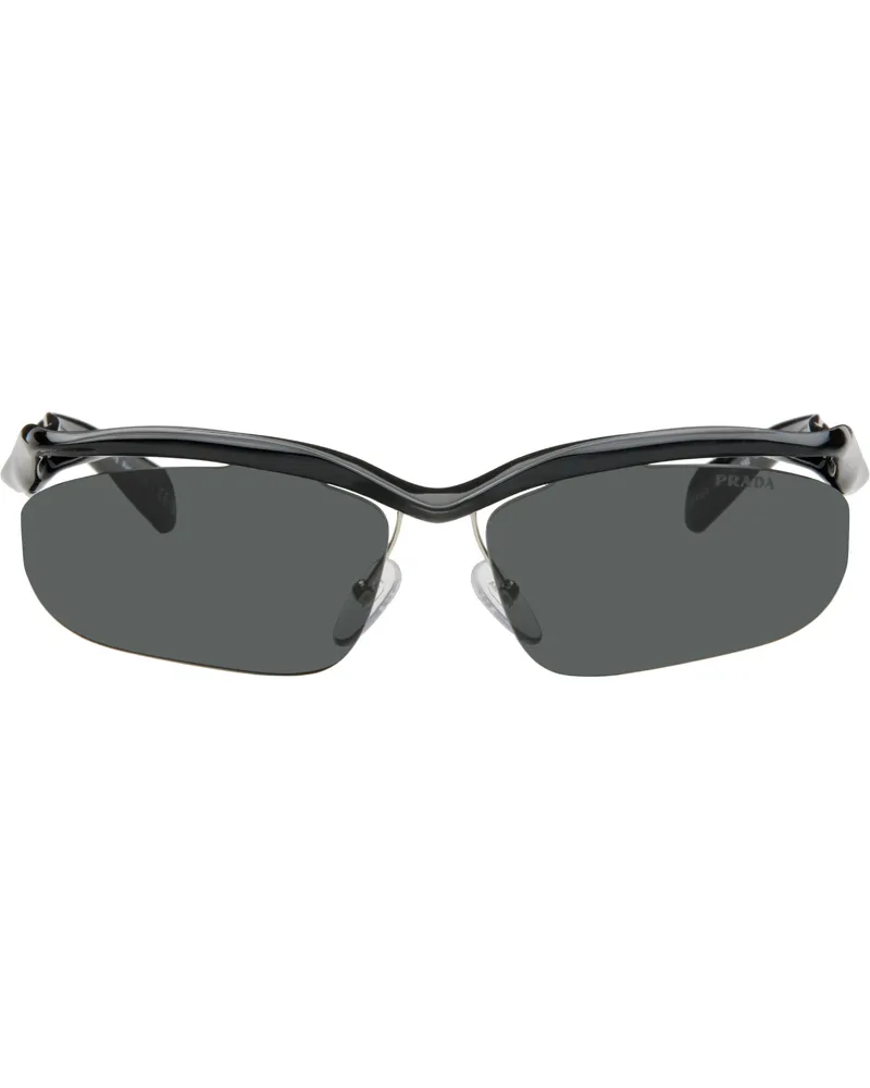 Prada Black Twisted Frame Sunglasses 0pr
