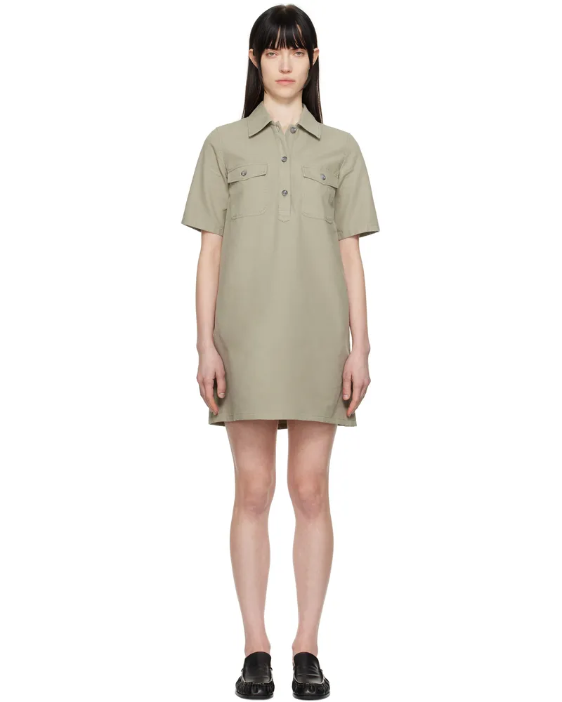 A.P.C. Taupe Selia Minidress Kae