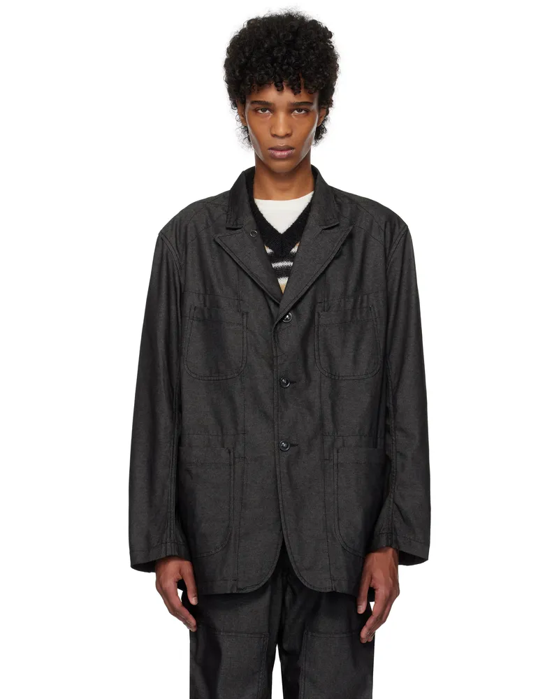 Engineered Garments Black Bedford Denim Blazer Zt211
