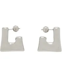 PANCONESI Silver Cubo Earrings Silver